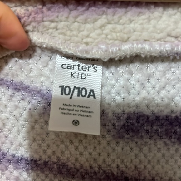 Carter's Girls Sherpa Pullover Size 10/10A - Picture 2 of 4